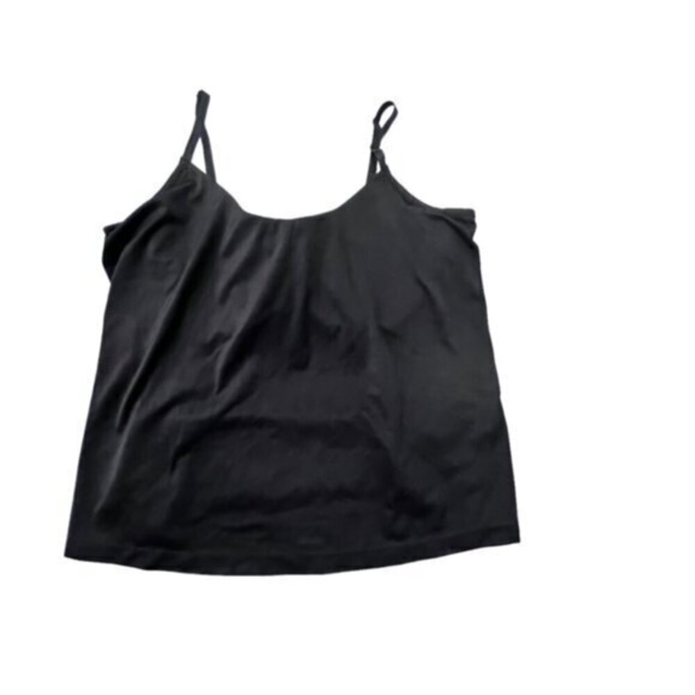 Shear Shapewear Womens Tank Top Size 42B‎ Black Scoop Neck Adjustable Strap